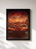 #noir Tableau de l'album Ash To Dust de Kain, cadre noir, imprimé et encadré en France
