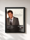 #noir Tableau de l'album Songs Of Love de Michael Ball, cadre noir, imprimé et encadré en France