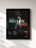 #noir Tableau de l'album Write Me Back (Deluxe Version) de R. Kelly, cadre noir, imprimé et encadré en France