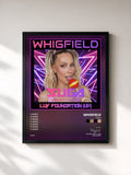 #noir Tableau de l'album Suga de Whigfield, cadre noir, imprimé et encadré en France