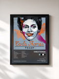 #noir Tableau de l'album Tramp de Carla Thomas, cadre noir, imprimé et encadré en France