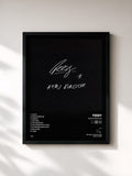 #noir Tableau de l'album Kein Künstler de Teesy, cadre noir, imprimé et encadré en France