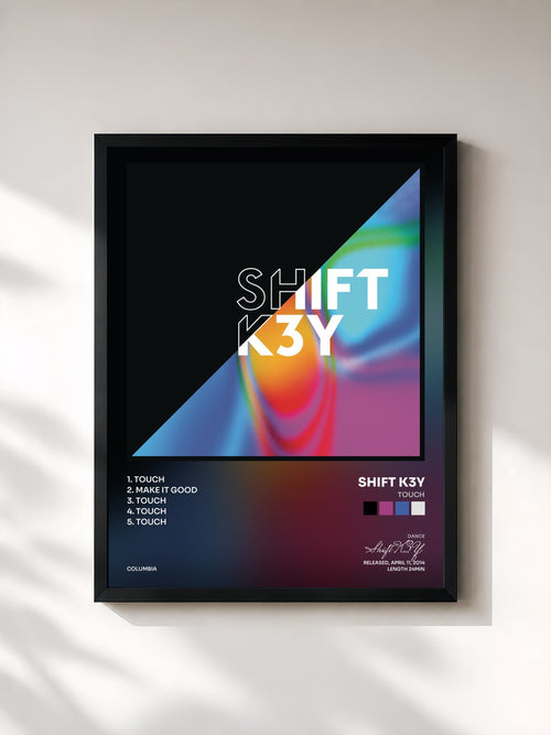 Shift K3Y · Touch — Affiche encadrée