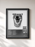 #noir Tableau de l'album Love Story de Yelawolf, cadre noir, imprimé et encadré en France