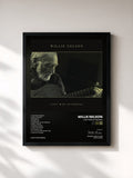 #noir Tableau de l'album Last Man Standing de Willie Nelson, cadre noir, imprimé et encadré en France