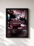 #noir Tableau de l'album Mobbing Musik de Majoe, cadre noir, imprimé et encadré en France