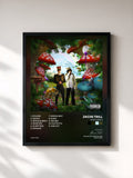 #noir Tableau de l'album Happyland 3 de Jacin Trill, cadre noir, imprimé et encadré en France