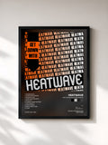 #noir Tableau de l'album Get Down with Heatwave de Heatwave, cadre noir, imprimé et encadré en France