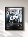 #noir Tableau de l'album CD9 de CD9, cadre noir, imprimé et encadré en France