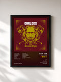 #noir Tableau de l'album Second Sign de Carl Cox, cadre noir, imprimé et encadré en France