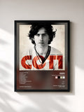 #noir Tableau de l'album Malditas Canciones de Coti, cadre noir, imprimé et encadré en France