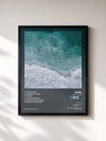 #noir Tableau de l'album Hurt for Me de SYML, cadre noir, imprimé et encadré en France