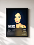 #noir Tableau de l'album Dear You de Meiko, cadre noir, imprimé et encadré en France