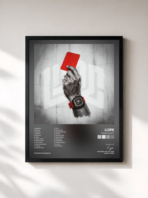 Lijpe · Rode Kaart — Affiche encadrée