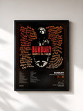 #noir Tableau de l'album Archivos Vol. 2: Duetos de Bunbury, cadre noir, imprimé et encadré en France