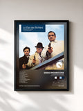 #noir Tableau de l'album Le clan des Siciliens (Original Motion Picture Soundtrack) de Ennio Morricone, cadre noir, imprimé et encadré en France
