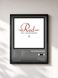#noir Tableau de l'album Red (35 Year Anniversary Edition) de The Communards, cadre noir, imprimé et encadré en France