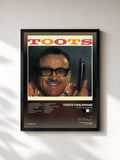 #noir Tableau de l'album Toots Thielemans de Toots Thielemans, cadre noir, imprimé et encadré en France