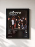 #noir Tableau de l'album Kingsize de Five, cadre noir, imprimé et encadré en France