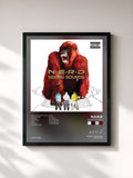 #noir Tableau de l'album Seeing Sounds de N.E.R.D, cadre noir, imprimé et encadré en France