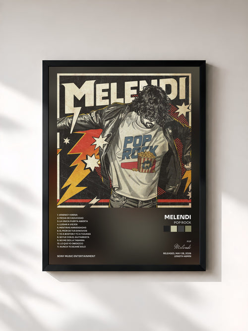 Melendi · Pop Rock — Affiche encadrée