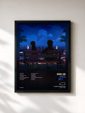 #noir Tableau de l'album LowFlyer (Deluxe Edition) de Beny Jr, cadre noir, imprimé et encadré en France