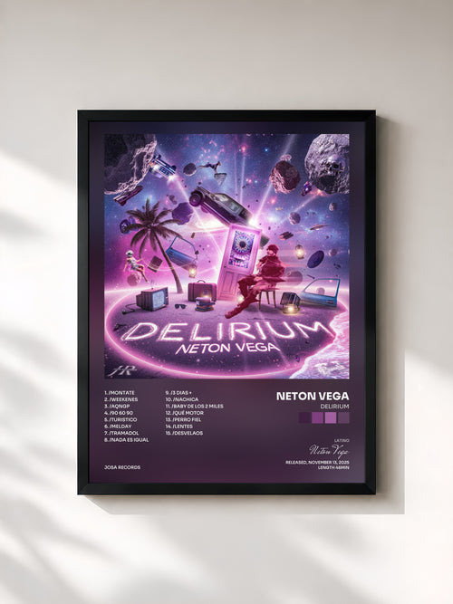 Neton Vega · DELIRIUM — Affiche encadrée