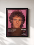 #noir Tableau de l'album The Whisper de David Essex, cadre noir, imprimé et encadré en France