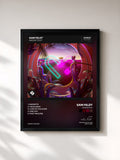 #noir Tableau de l'album Magnets EP de Sam Feldt, cadre noir, imprimé et encadré en France