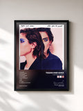 #noir Tableau de l'album Love You to Death de Tegan and Sara, cadre noir, imprimé et encadré en France