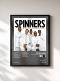 #noir Tableau de l'album 'Round the Block and Back Again de The Spinners, cadre noir, imprimé et encadré en France
