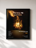 #noir Tableau de l'album We Are The Same de The Tragically Hip, cadre noir, imprimé et encadré en France