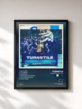 #noir Tableau de l'album Pressure to Succeed de Turnstile, cadre noir, imprimé et encadré en France