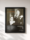#noir Tableau de l'album Juntos Otra Vez (with Juan Gabriel) de Rocio Durcal, cadre noir, imprimé et encadré en France
