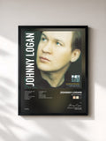 #noir Tableau de l'album Reach For Me de Johnny Logan, cadre noir, imprimé et encadré en France