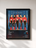 #noir Tableau de l'album Full Moon de EXID, cadre noir, imprimé et encadré en France