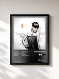 #noir Tableau de l'album Agnes Is My Name de Agnes Monica, cadre noir, imprimé et encadré en France