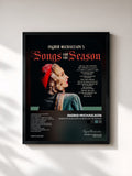 #noir Tableau de l'album Ingrid Michaelson's Songs For The Season de Ingrid Michaelson, cadre noir, imprimé et encadré en France
