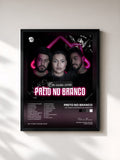 #noir Tableau de l'album Em Casa Com Preto no Branco de Preto no Branco, cadre noir, imprimé et encadré en France
