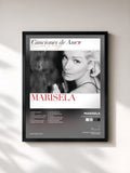 #noir Tableau de l'album Canciones De Amor de Marisela, cadre noir, imprimé et encadré en France