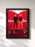 #noir Tableau de l'album Pulses de Karmin, cadre noir, imprimé et encadré en France