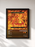#noir Tableau de l'album Soundclash de Flosstradamus, cadre noir, imprimé et encadré en France