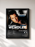 #noir Tableau de l'album Unbesiegt de Michael Wendler, cadre noir, imprimé et encadré en France