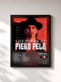 #noir Tableau de l'album Identikit de Piero Pelù, cadre noir, imprimé et encadré en France