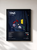 #noir Tableau de l'album 10 Songs de Travis, cadre noir, imprimé et encadré en France