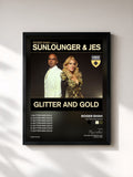 #noir Tableau de l'album Glitter and Gold de Roger Shah, cadre noir, imprimé et encadré en France