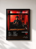 #noir Tableau de l'album Heatwave de Ryan Adams, cadre noir, imprimé et encadré en France