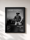 #noir Tableau de l'album Cosmic Hallelujah de Kenny Chesney, cadre noir, imprimé et encadré en France