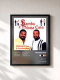 #noir Tableau de l'album Samba é a Nossa Cara de Arlindo Cruz, cadre noir, imprimé et encadré en France
