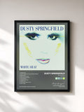 #noir Tableau de l'album White Heat (Remastered) de Dusty Springfield, cadre noir, imprimé et encadré en France